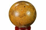 Polished Coquina Jasper Sphere - India #167605-1